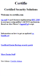 Mobile Screenshot of certifie.com